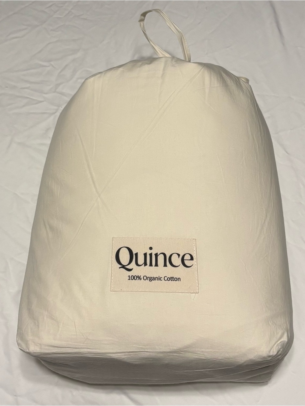 Quince Organic Crisp Percale Sheet Set Size: King Color: Ivory